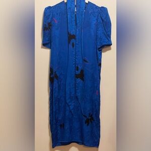 Flora Kung vintage 100% silk dress